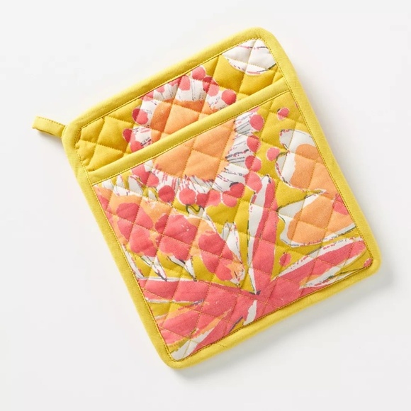 NWT Anthropologie Vera Sunshine Pot Holder Oven Mitt - Picture 2 of 2